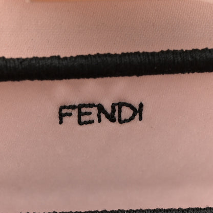 Fendi Melange Flannel Satin Threaded Edge Medium Peekaboo I SEE U Satchel Grigio Bois de Rose 6 of 10