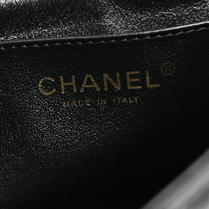 Chanel Lambskin Quilted Mini Square Flap Black 6 of 12