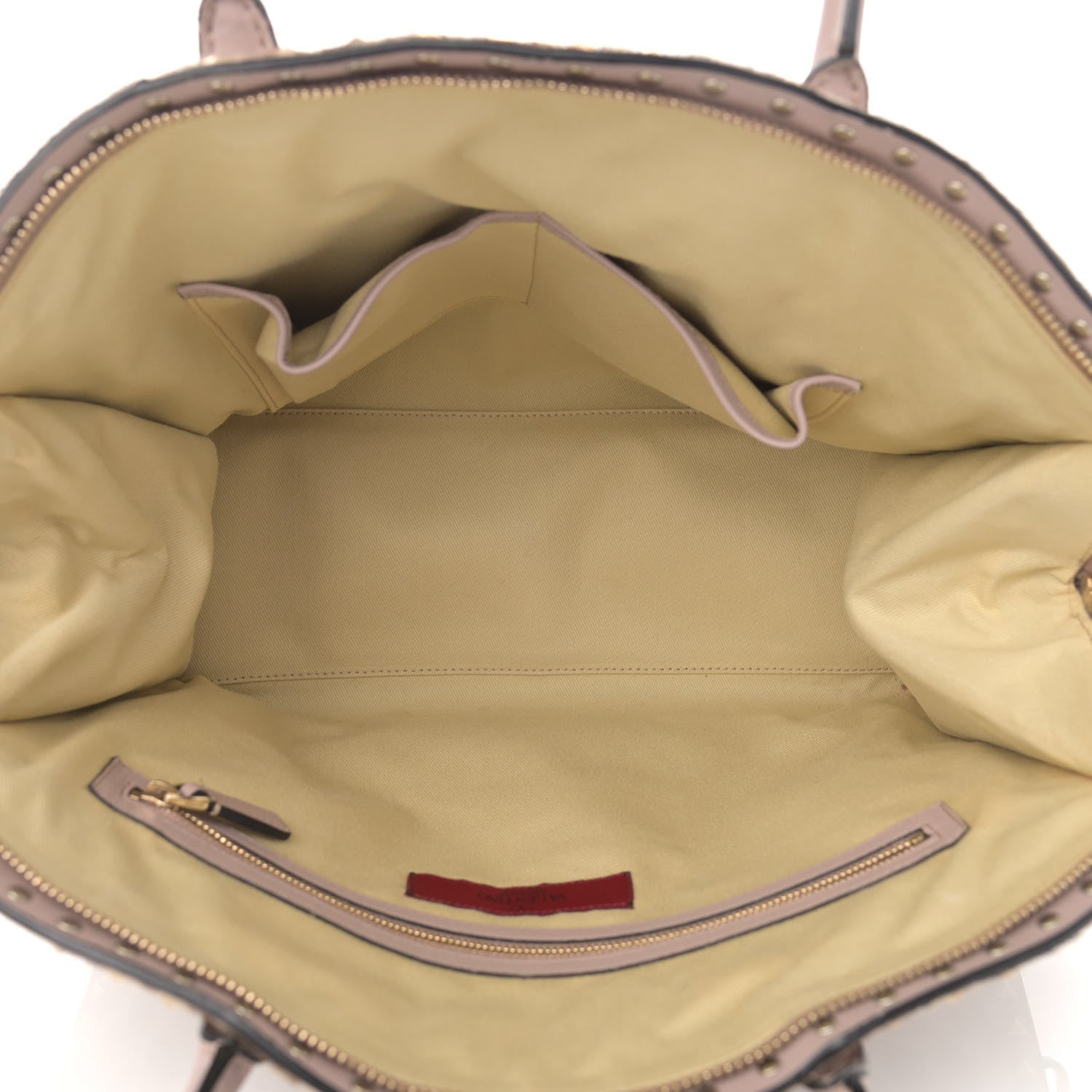 Valentino Garavani Calf Hair Animal Rockstud Satchel Leopard 4 of 14