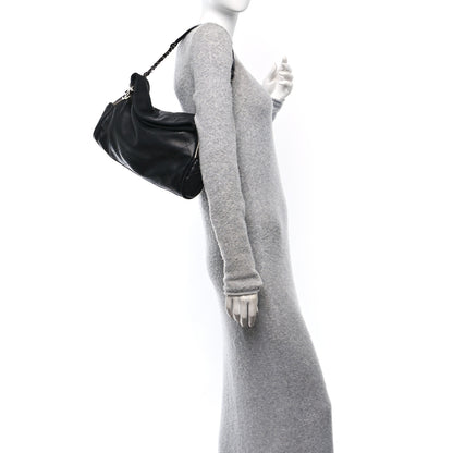 Chanel Lambskin Stitched Medium Ultimate Soft Tote Black 2 of 13