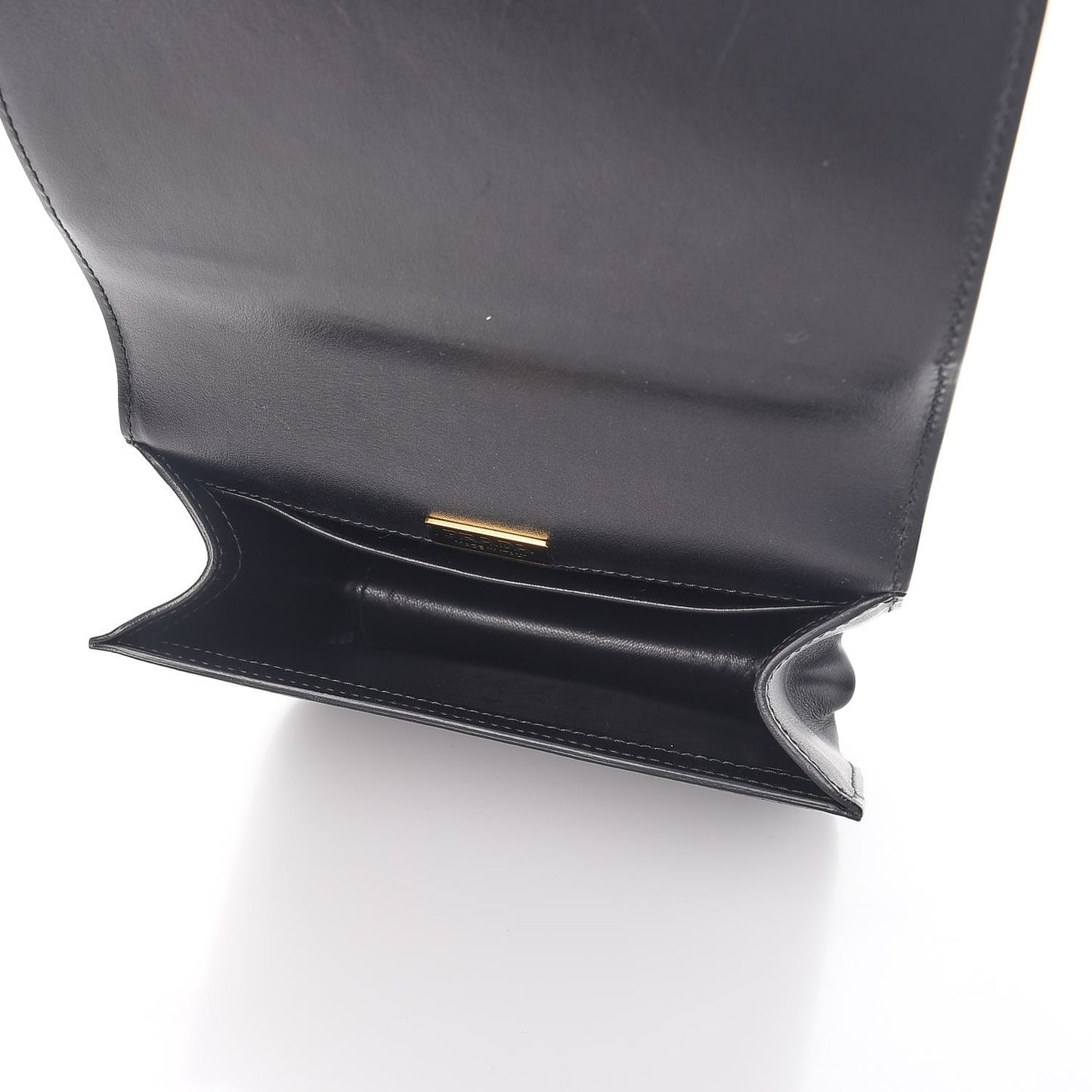 Vitello Antic Soft Logo Pionniere Saddle Bag Black