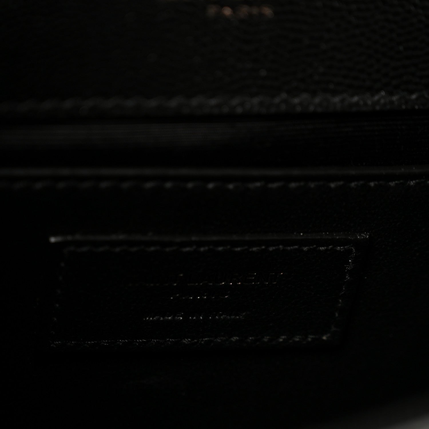 Saint Laurent Grain De Poudre Small Monogram Monochrome Kate Satchel Black 6 of 11