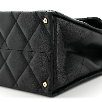 Chanel Caviar Quilted Medium Retro Twist Top Handle Flap Black 10 of 10