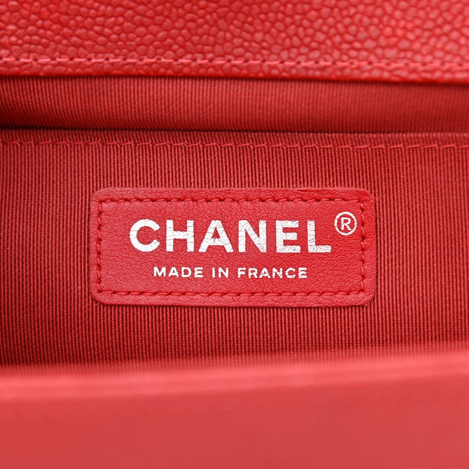 Chanel Caviar Quilted Medium Boy Flap Red 6 of 11