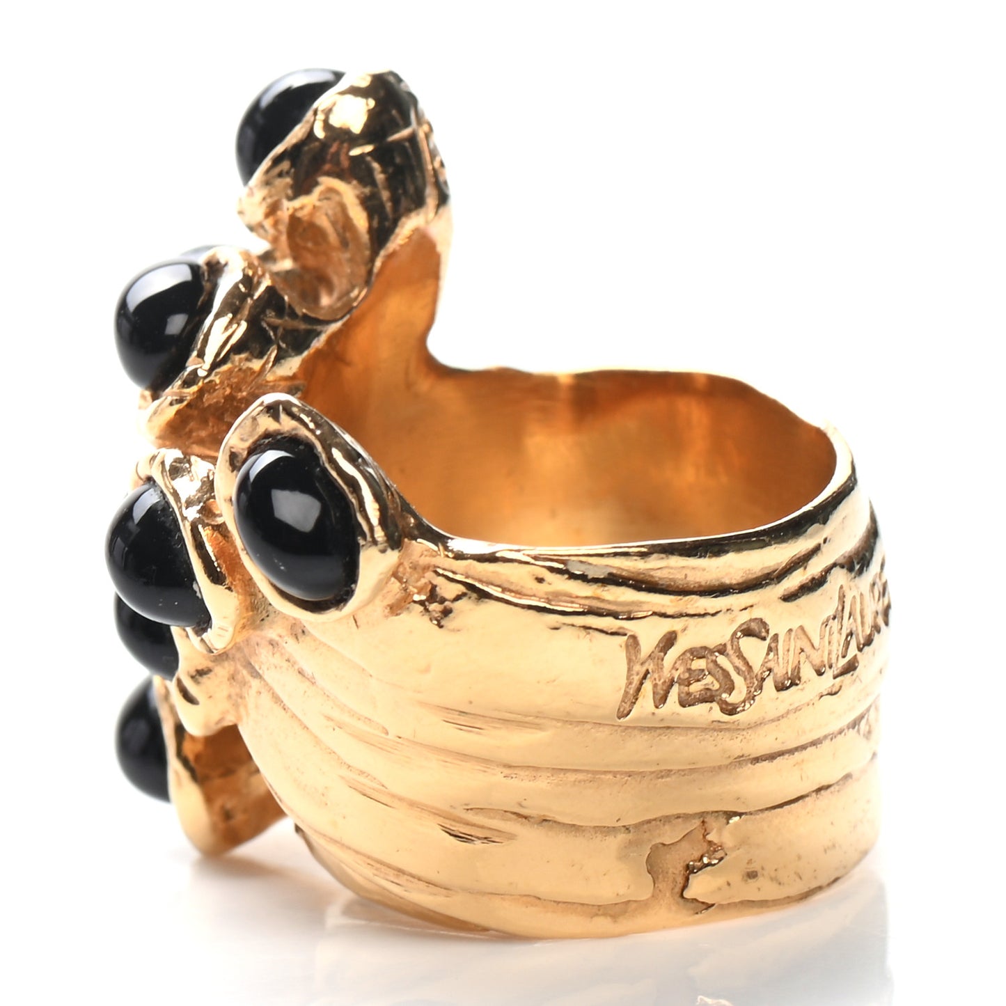 Arty Dots Ring 8 Gold Black