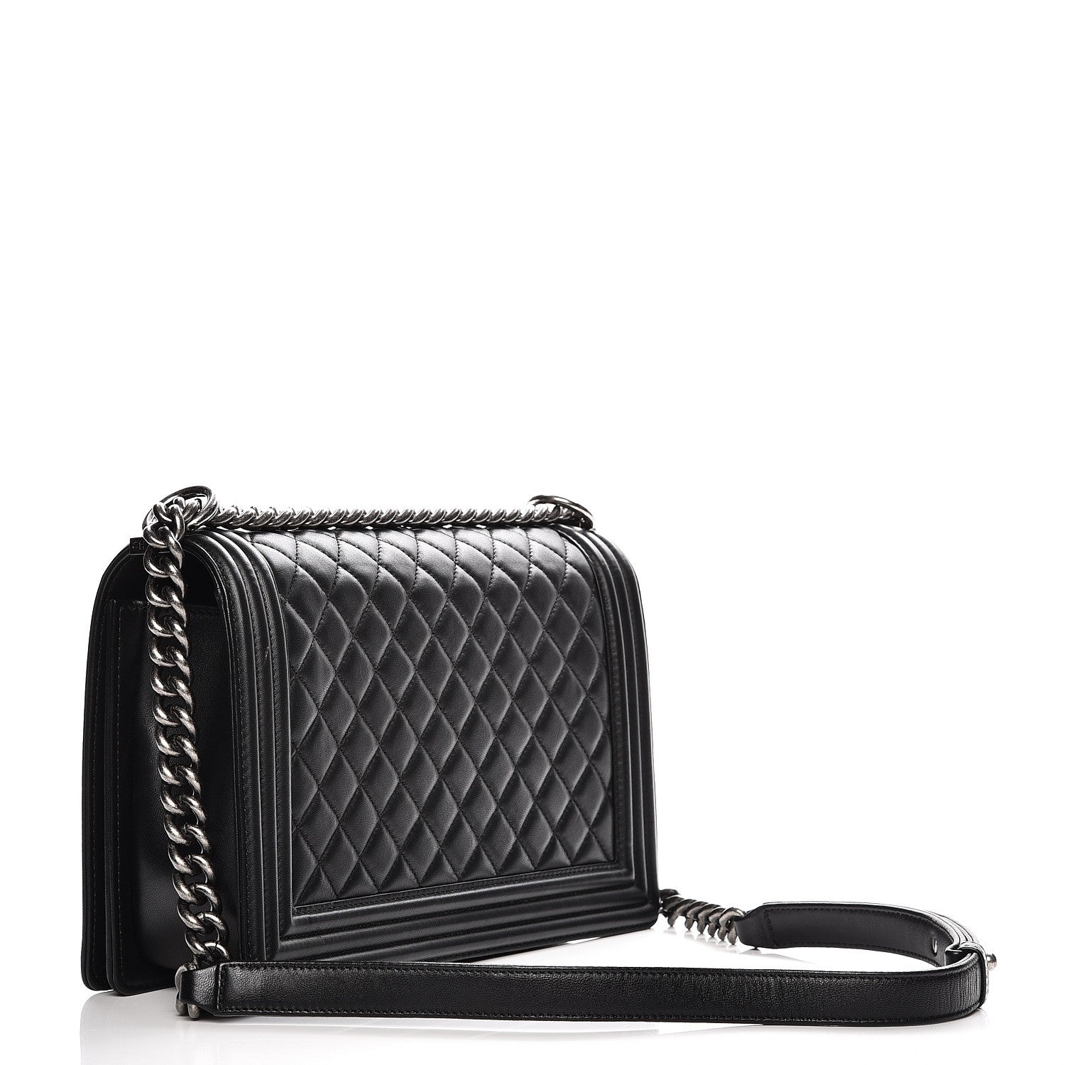 Chanel Lambskin Quilted New Medium Boy Flap Black 3 of 11