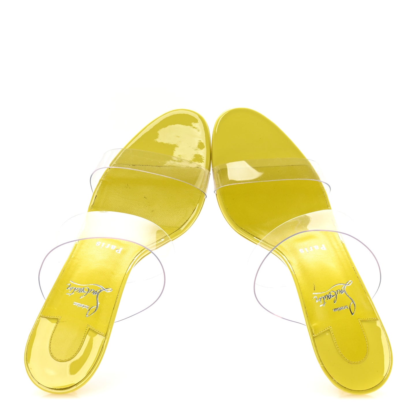Patent PVC Just Nothing 85 Slide Sandals 39 Citrus