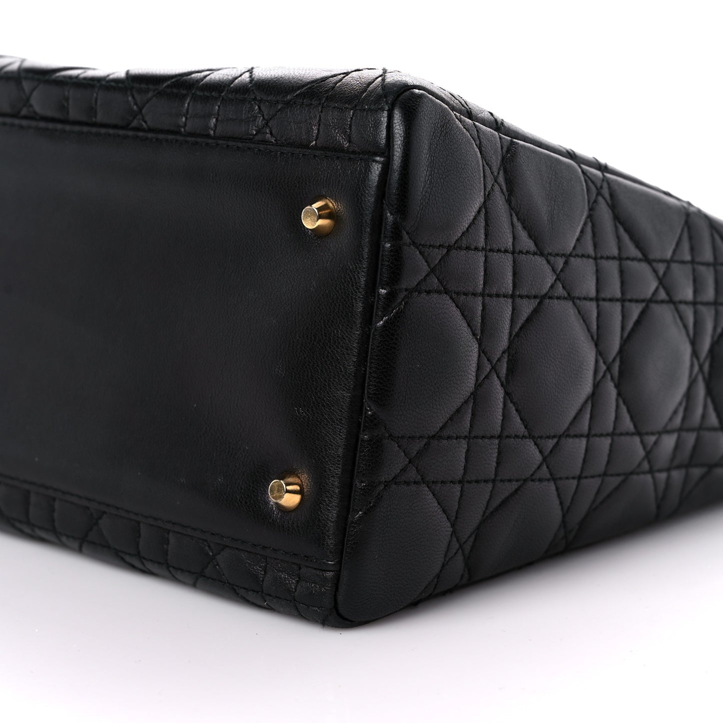 Lambskin Cannage Medium Lady Dior Black