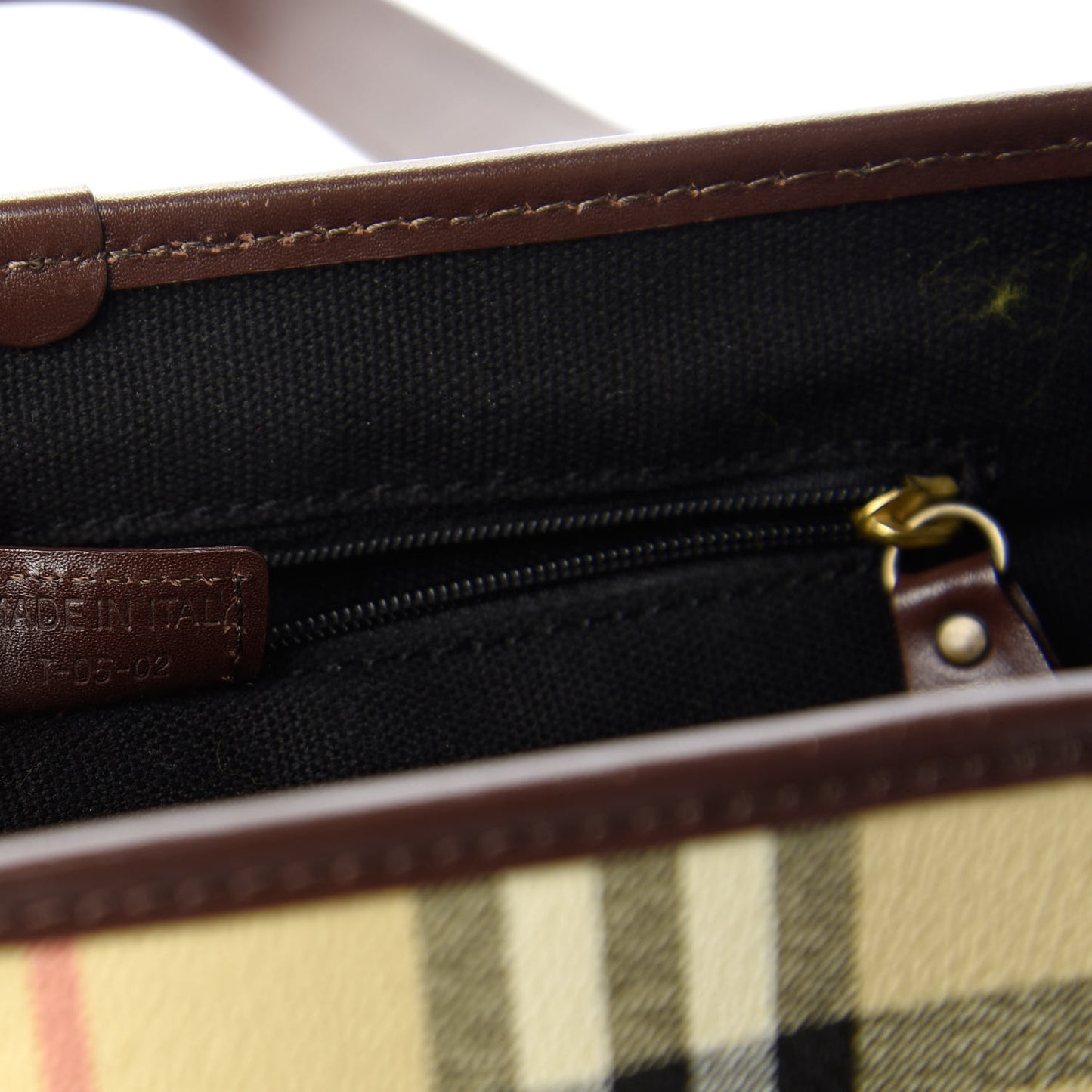 Haymarket Check Buckle Satchel Chocolate