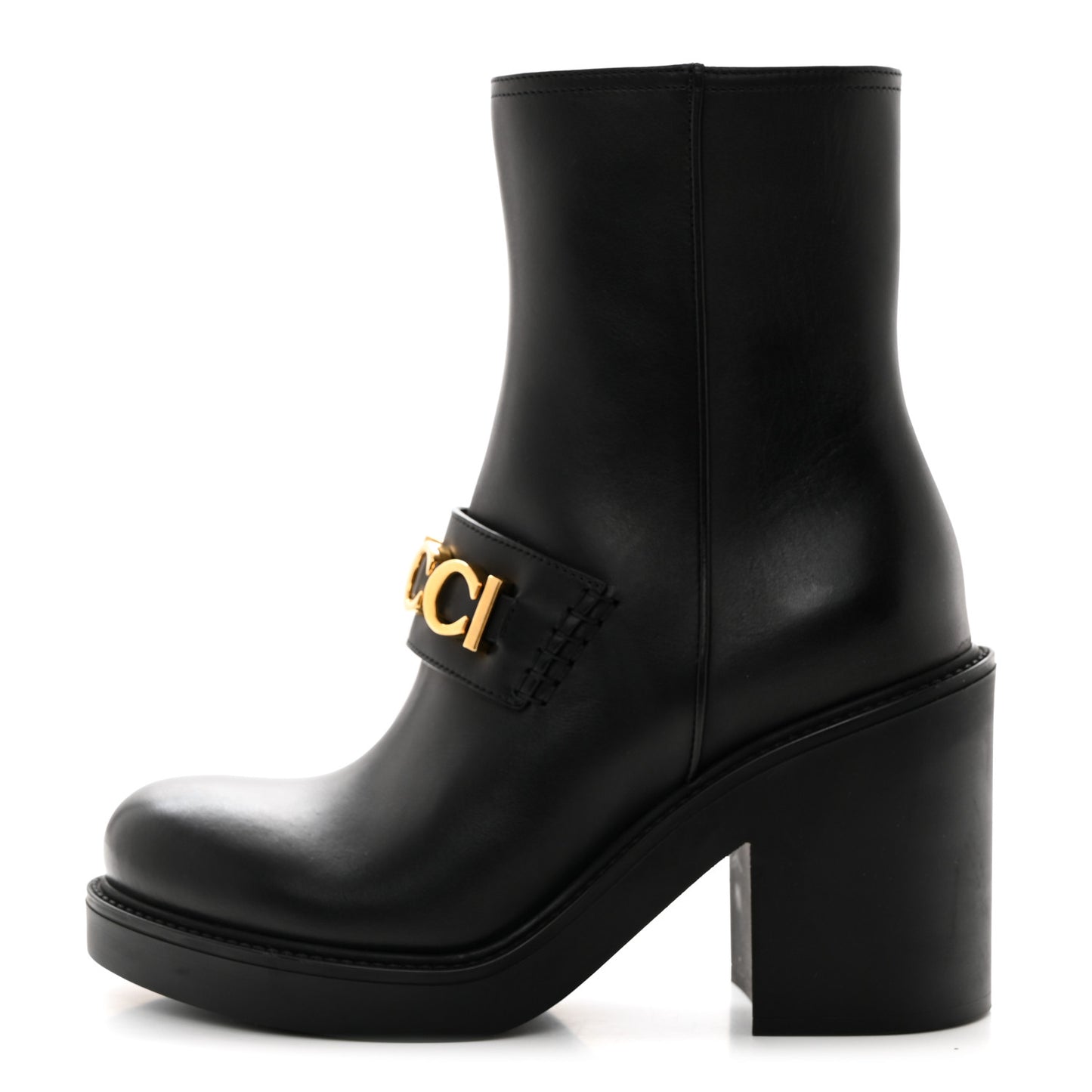 Magnum Calfskin Flores Ankle Boots 37.5 Black