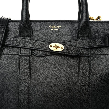Mulberry Classic Grain Small Bayswater Zip Tote Black 7 of 9