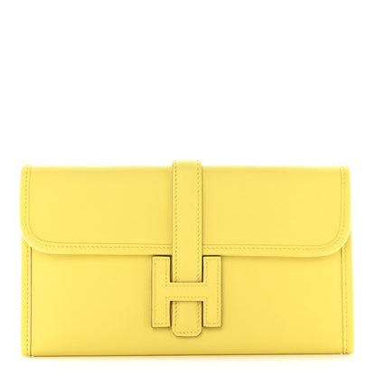 Hermes Swift Jige Duo Clutch Lime 1 of 12