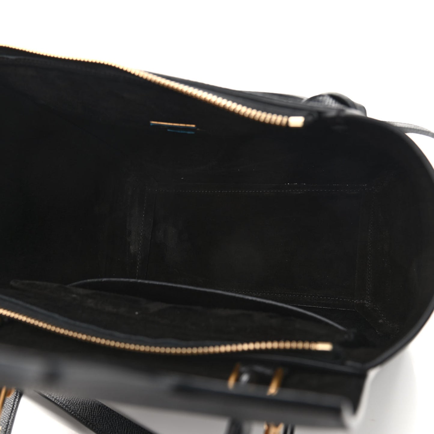 Grained Calfskin Micro Belt Bag Black