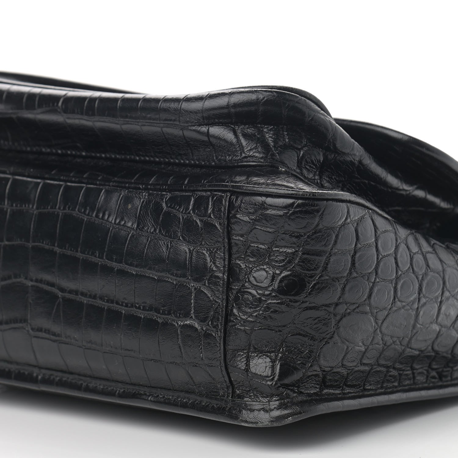 Saint Laurent Calfskin Matelasse Monogram Studded Medium Niki Chain Satchel Black 11 of 12