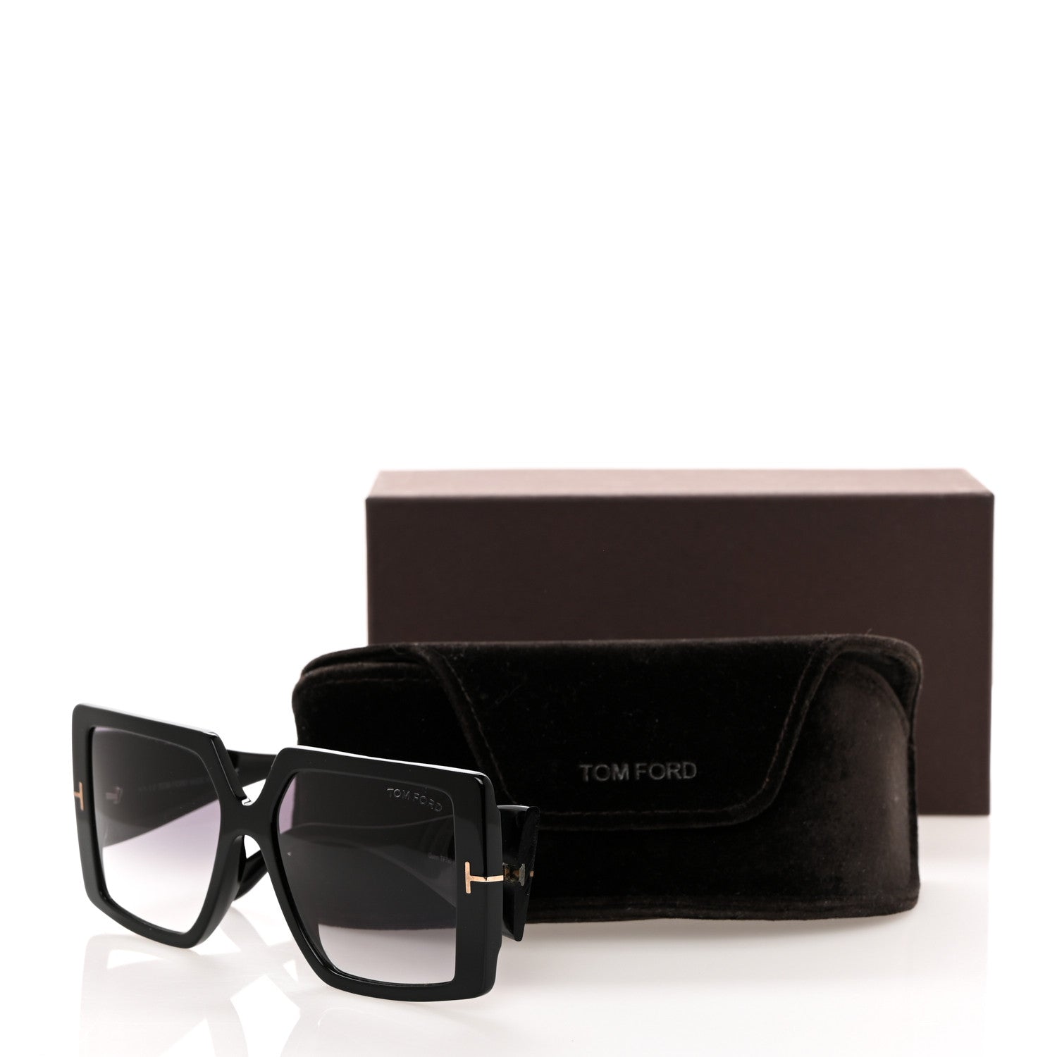 Tom Ford Acetate Quinn Sunglasses TF790 Black 8 of 8