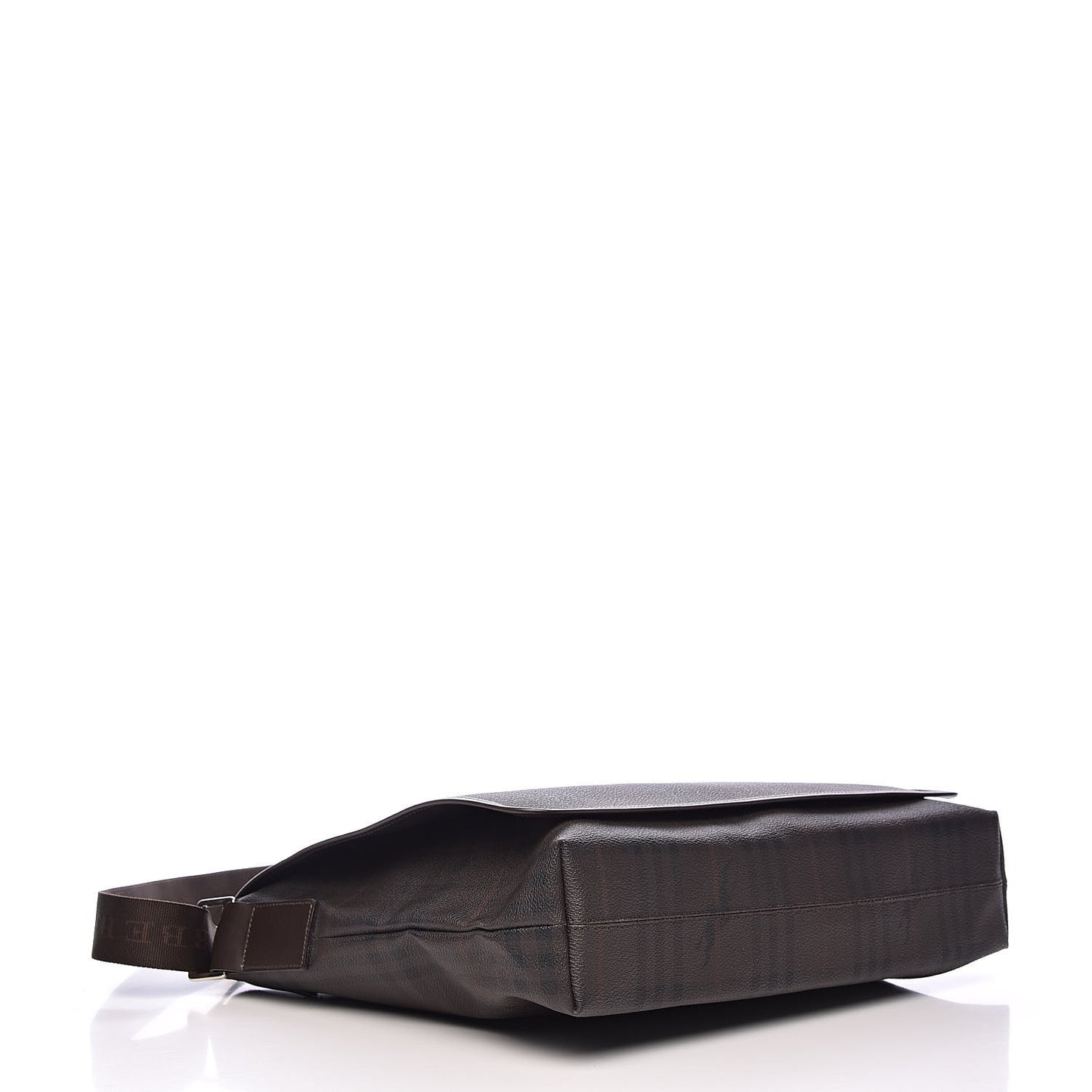Smoked Haymarket Check Messenger Bag Brown