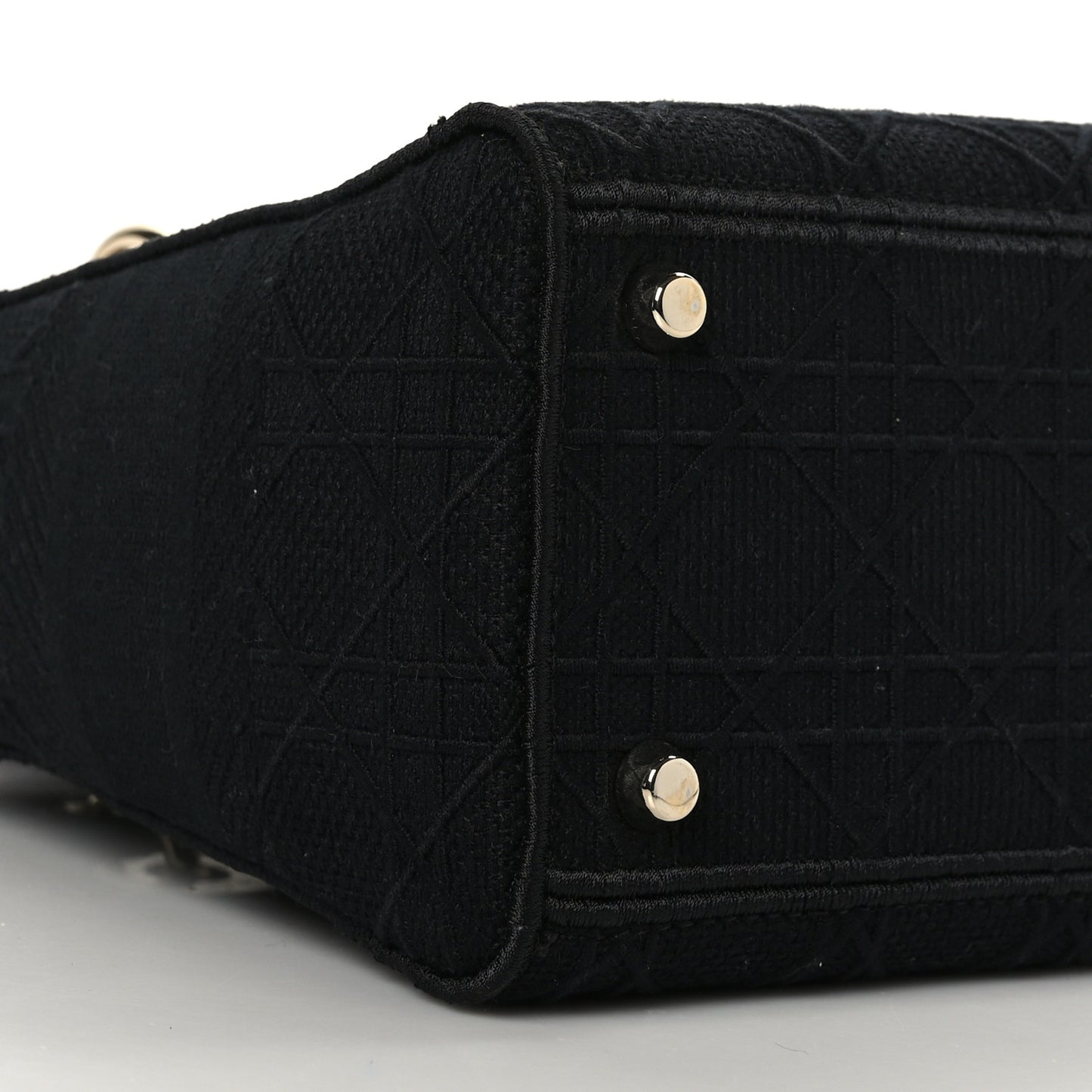 Canvas Embroidered Cannage Medium Lady D-Lite Black