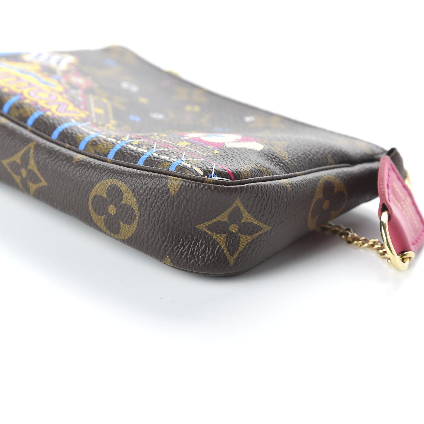 Monogram 2020 Christmas Animation Roller Coaster Mini Pochette Accessories Pivoine