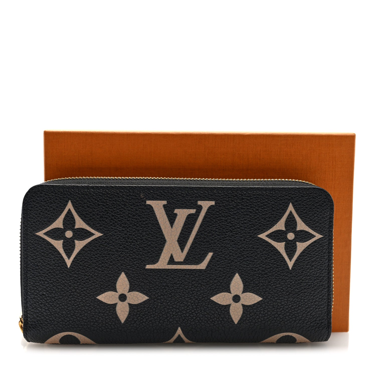 Louis Vuitton Empreinte Monogram Giant Zippy Wallet Black Beige 7 of 7