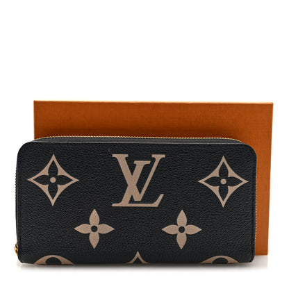 Louis Vuitton Empreinte Monogram Giant Zippy Wallet Black Beige 7 of 7