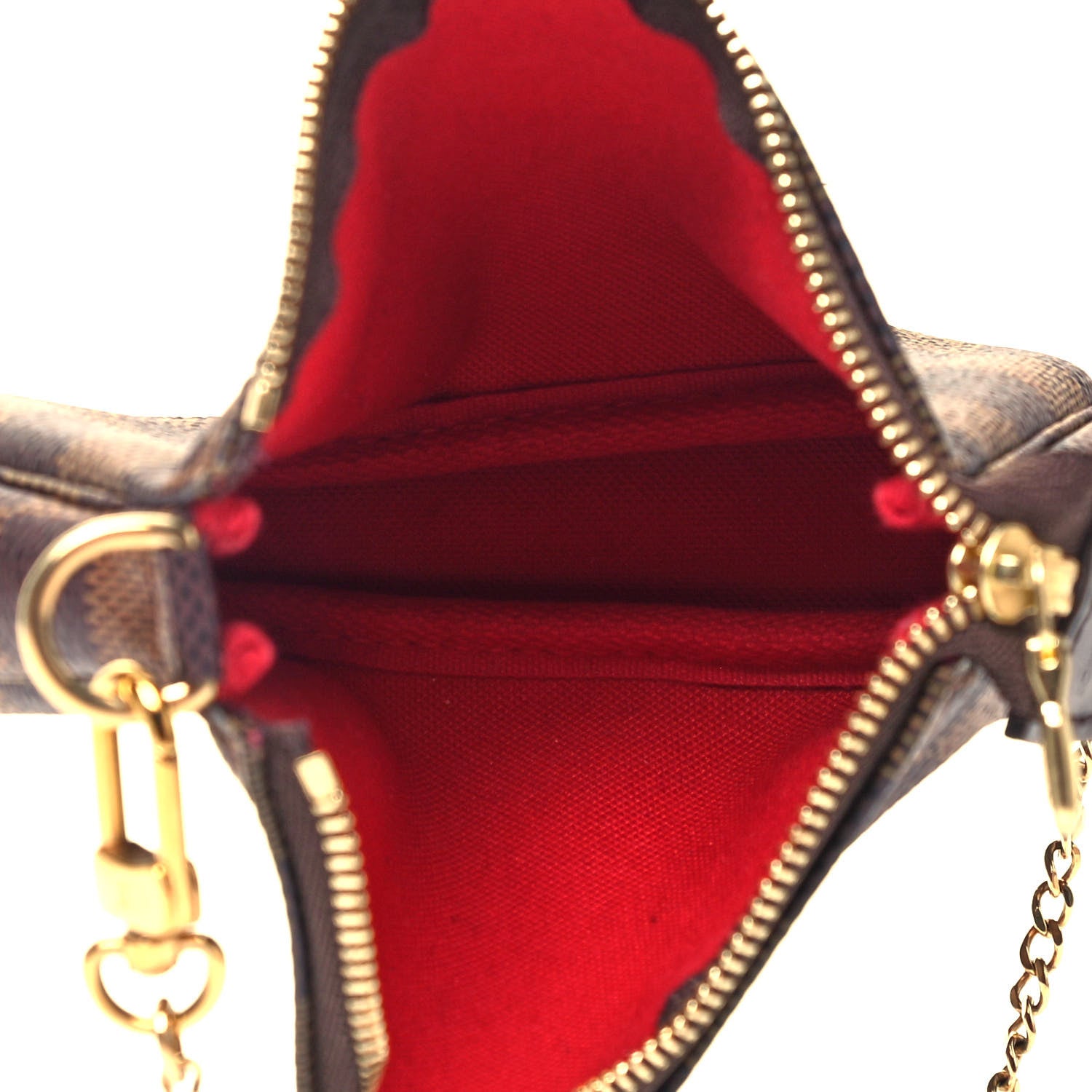 Louis Vuitton Damier Ebene Mini Pochette Accessories 7 of 9