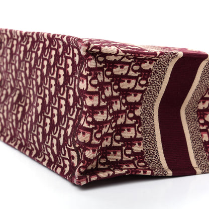 Christian Dior Oblique Medium Book Tote Burgundy Multicolor 7 of 9