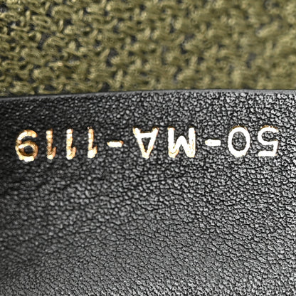 Christian Dior Canvas Embroidered Camouflage Saddle Belt Bag Green 7 of 12