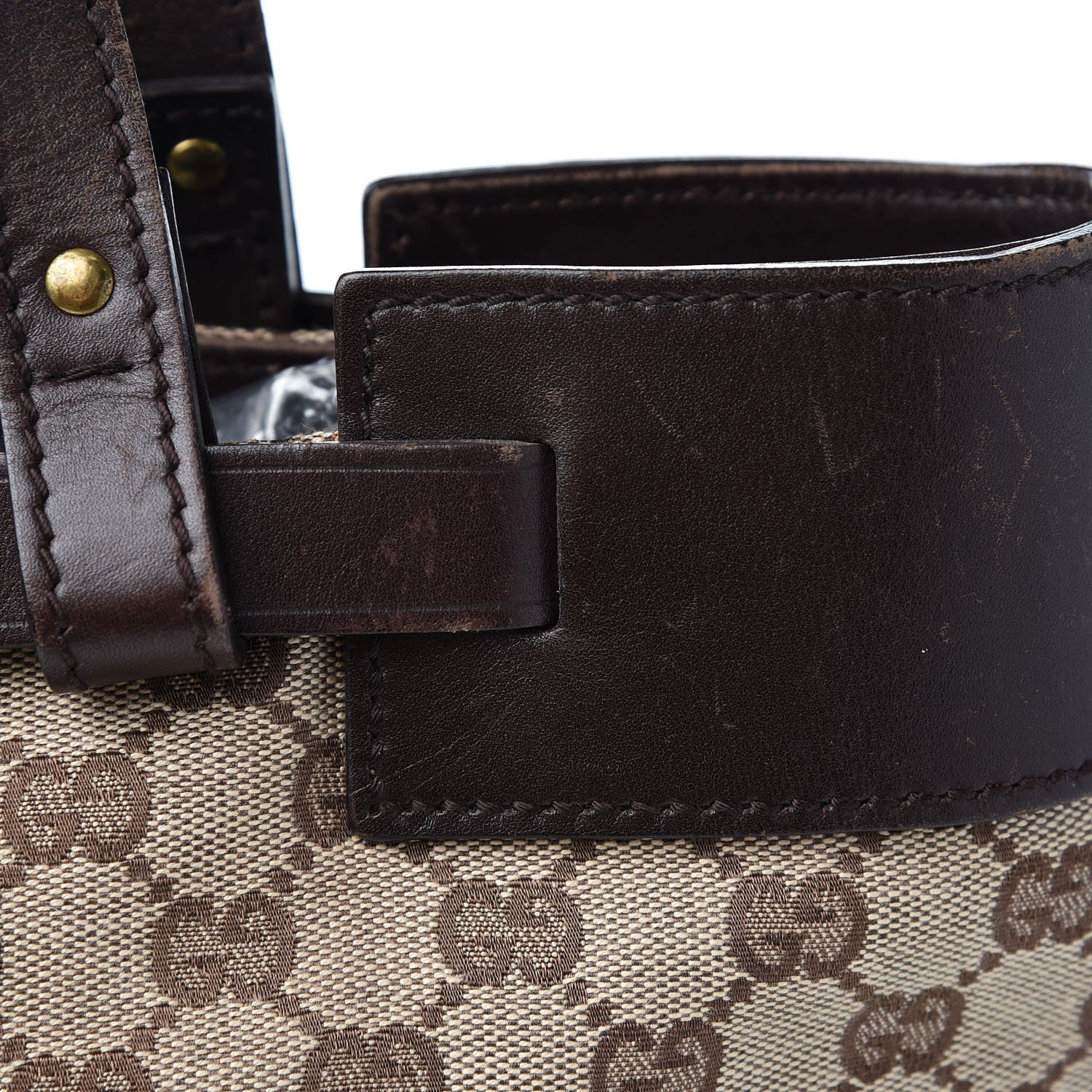 Gucci Monogram Tote Brown 21 of 50