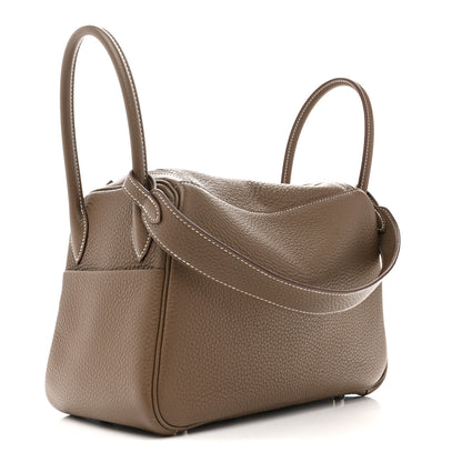 Hermes Taurillon Clemence Lindy 26 Etoupe 3 of 11