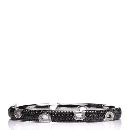 Damiani 18K White Gold Diamond Black Diamond D-icon Bracelet 1 of 5
