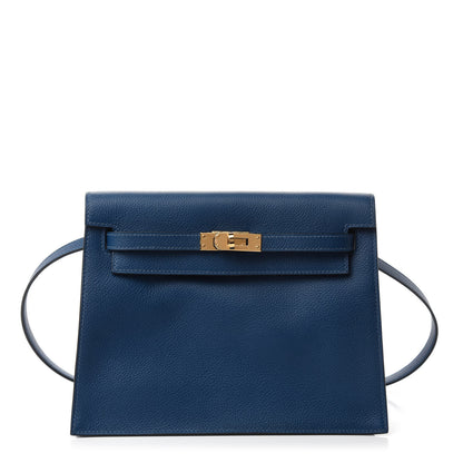 Hermes Evercolor Kelly Danse II Belt Bag Deep Bleu 1 of 13