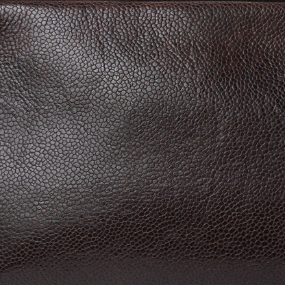 Chanel Caviar Timeless CC Cosmetic Pouch Bag Brown 13 of 15