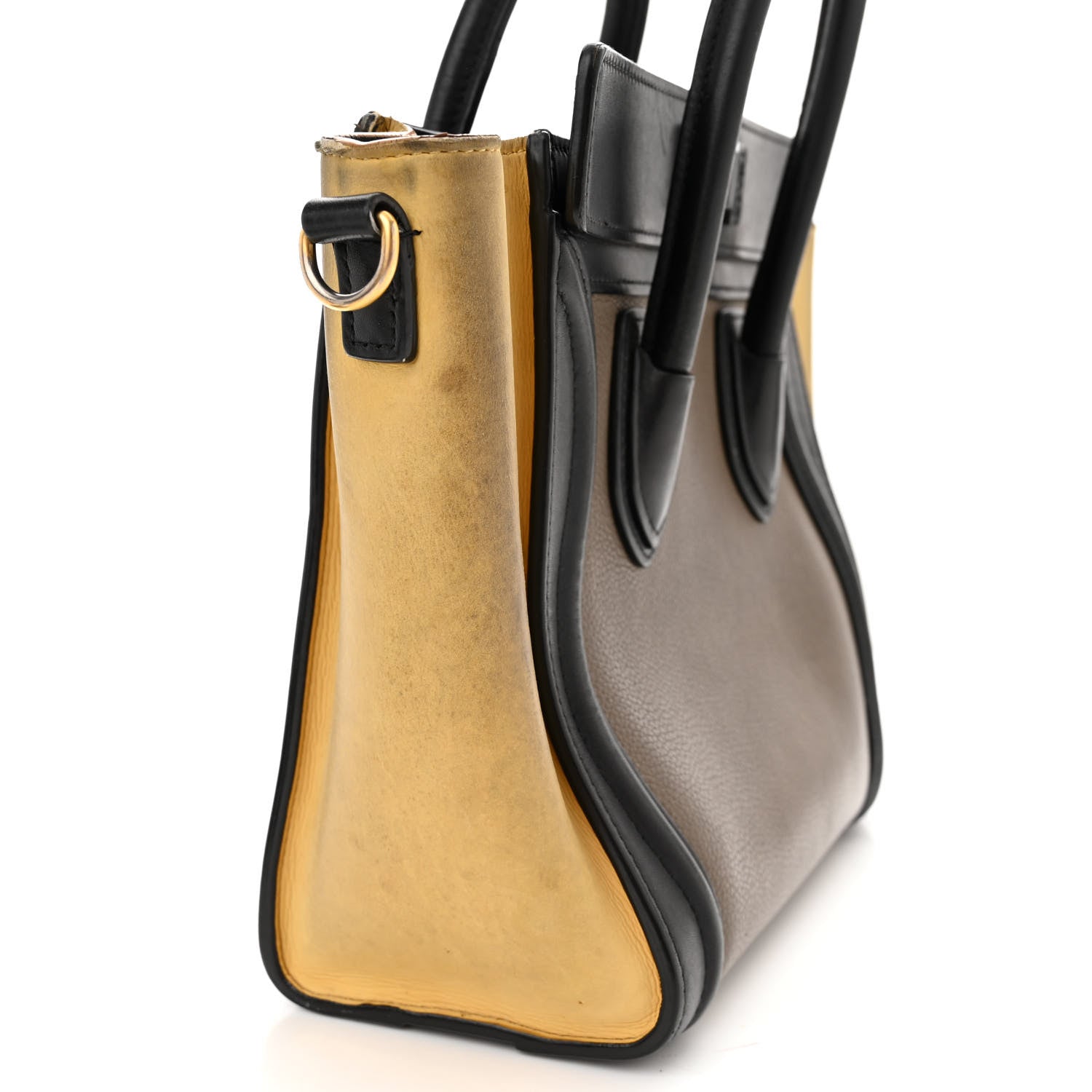 Celine Nubuck Smooth Calfskin Nano Tri-Color Luggage Desert 16 of 22
