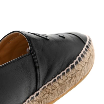 Chanel Lambskin CC Espadrilles 38 Black 11 of 14