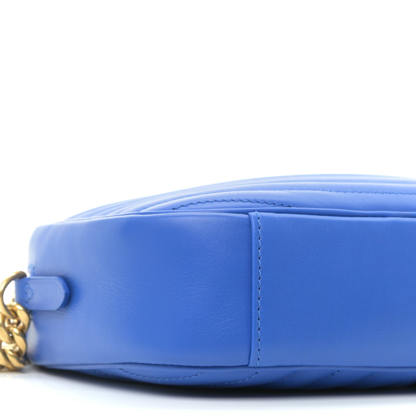 Calfskin New Wave Camera Bag Bleu Neon
