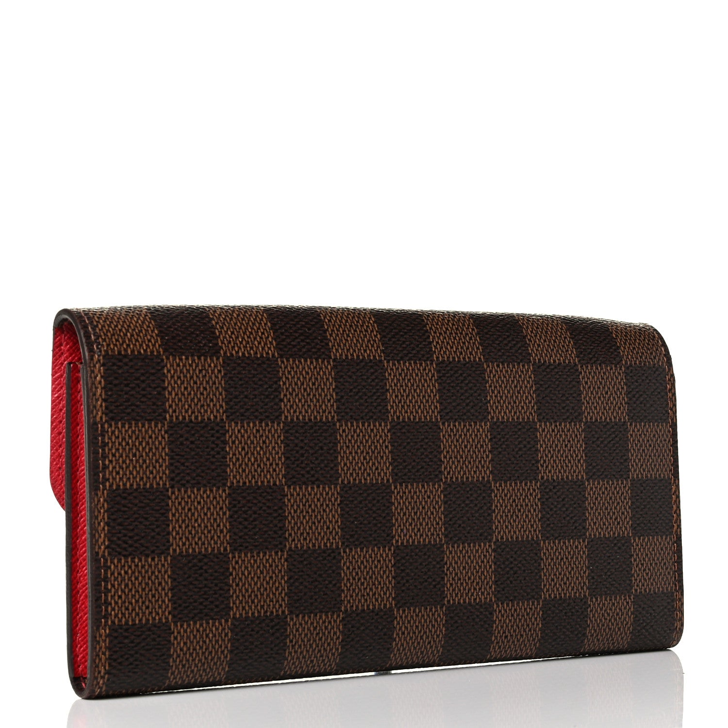 Louis Vuitton Damier Ebene Emilie Wallet Red 2 of 6