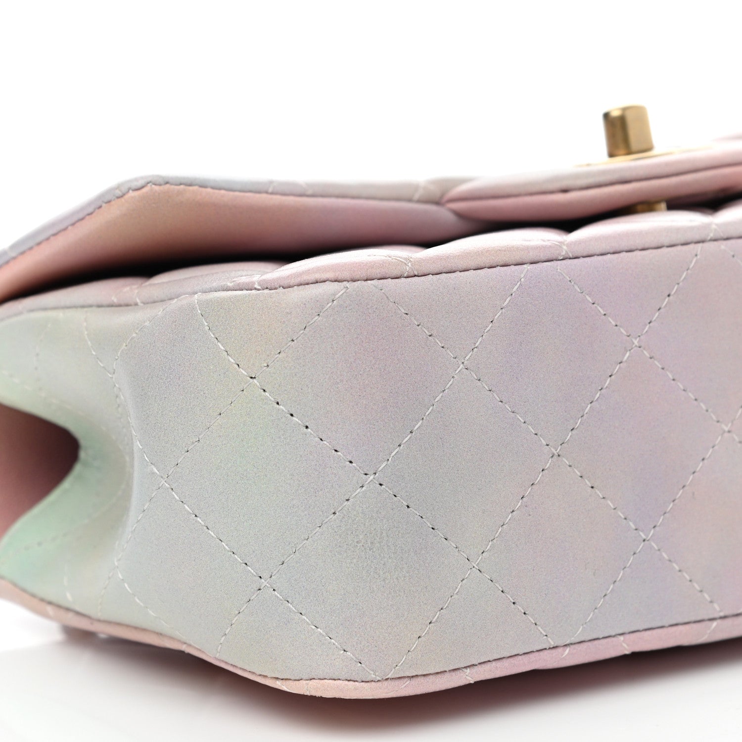 Chanel Lambskin Quilted Ombre Mini Top Handle Rectangular Flap Pink Multicolor 9 of 11