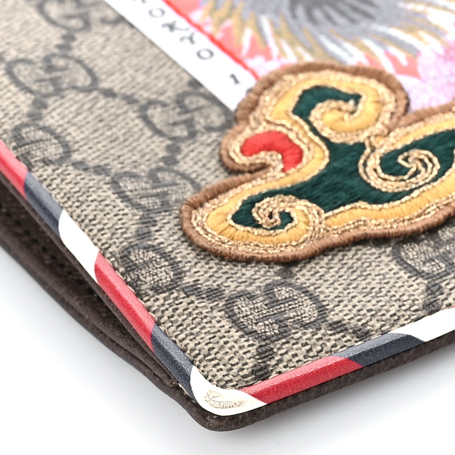 Gucci GG Supreme Monogram Courrier Documents Holder Beige New Acero 7 of 8