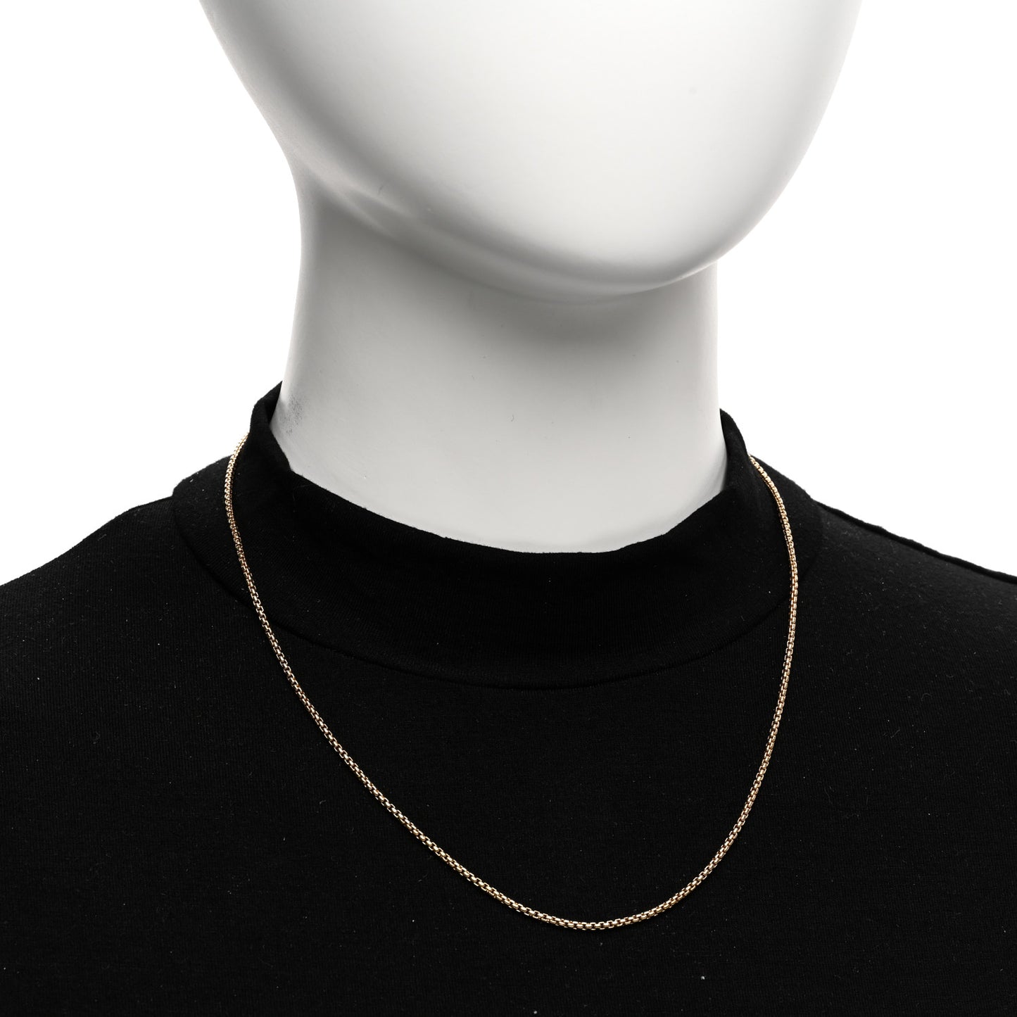 18K Yellow Gold 1.7mm Box Chain Necklace