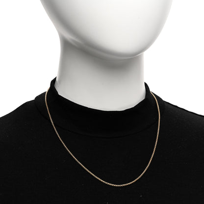 David Yurman 18K Yellow Gold 1.7mm Box Chain Necklace 2 of 4