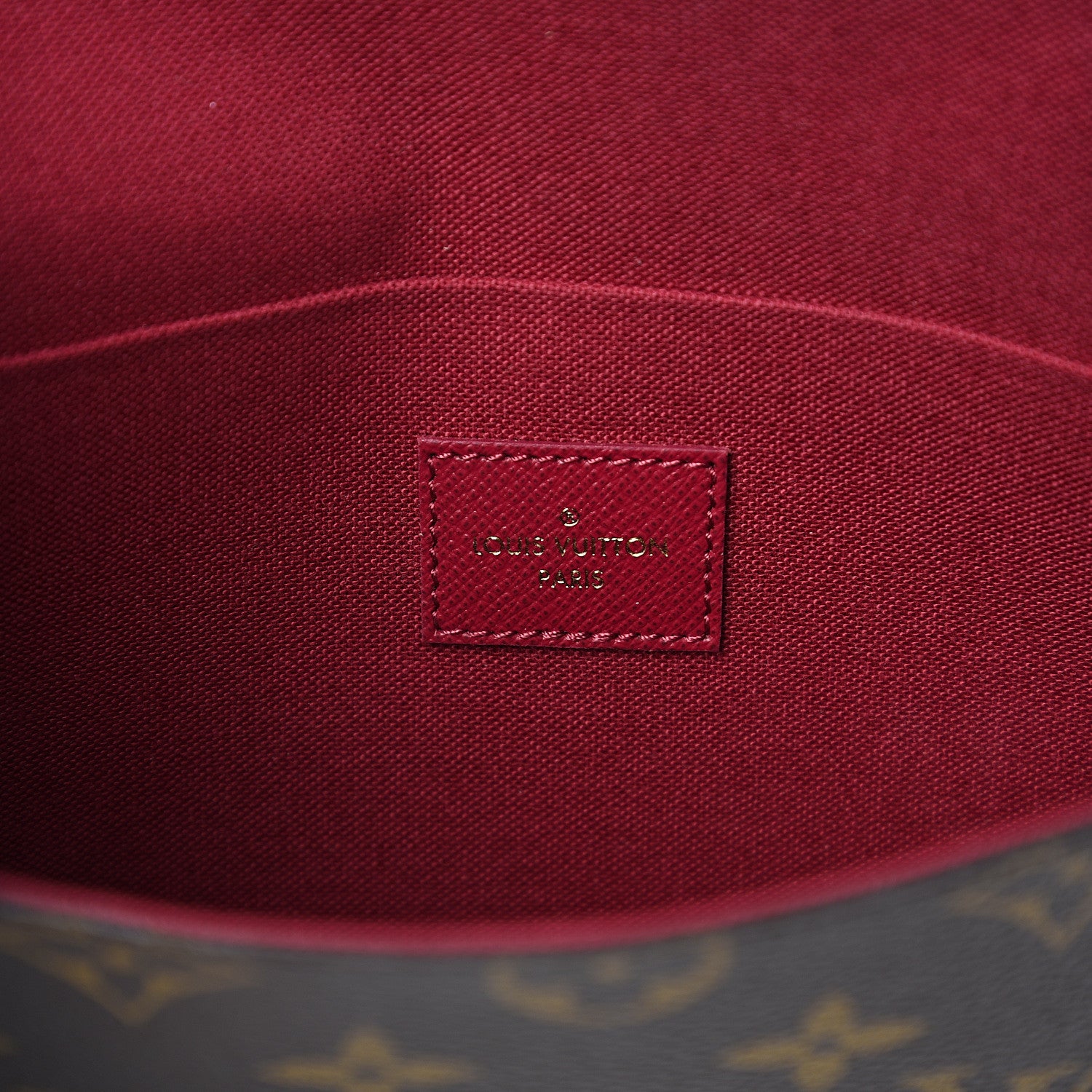 Louis Vuitton Monogram Pochette Felicie Chain Wallet Fuchsia 5 of 10