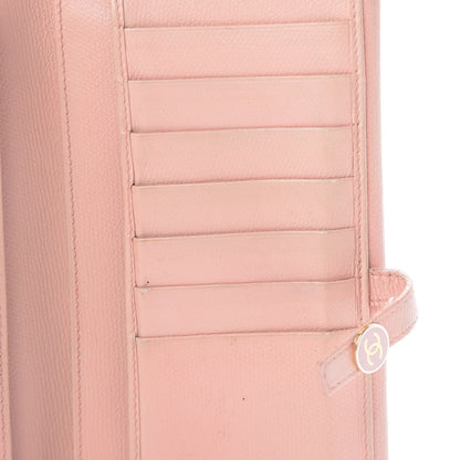Chanel Grained Calfskin CC Button Wallet Pink 24 of 24