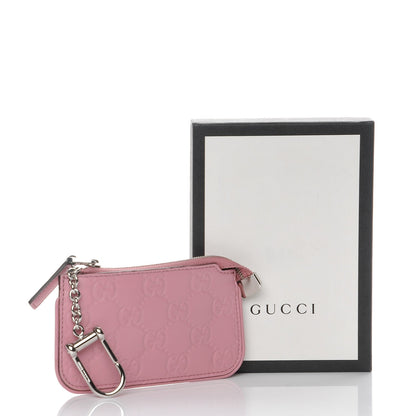 Gucci Guccissima Signature Key Case Carmine Rose 8 of 8