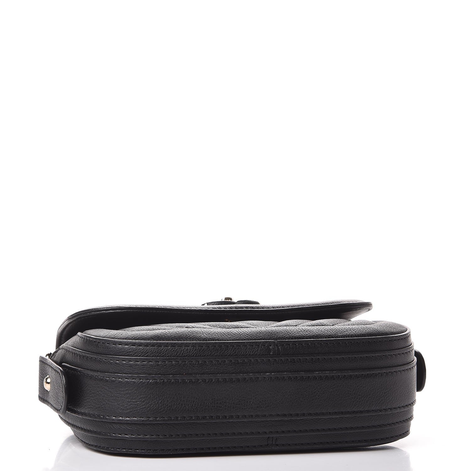 Chanel Calfskin Chevron Quilted Mini Messenger Flap Black 4 of 7