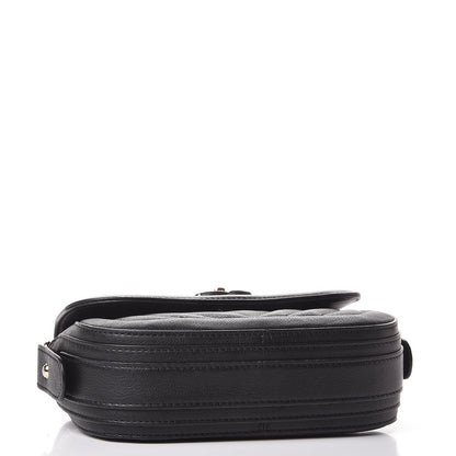 Chanel Calfskin Chevron Quilted Mini Messenger Flap Black 4 of 7