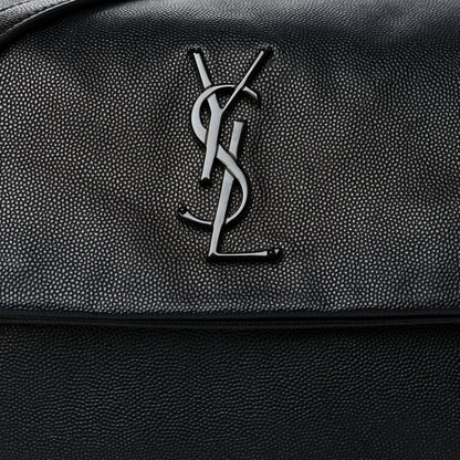 Saint Laurent Grain De Poudre Medium West Hollywood Monogram Fold-Over Black 8 of 10