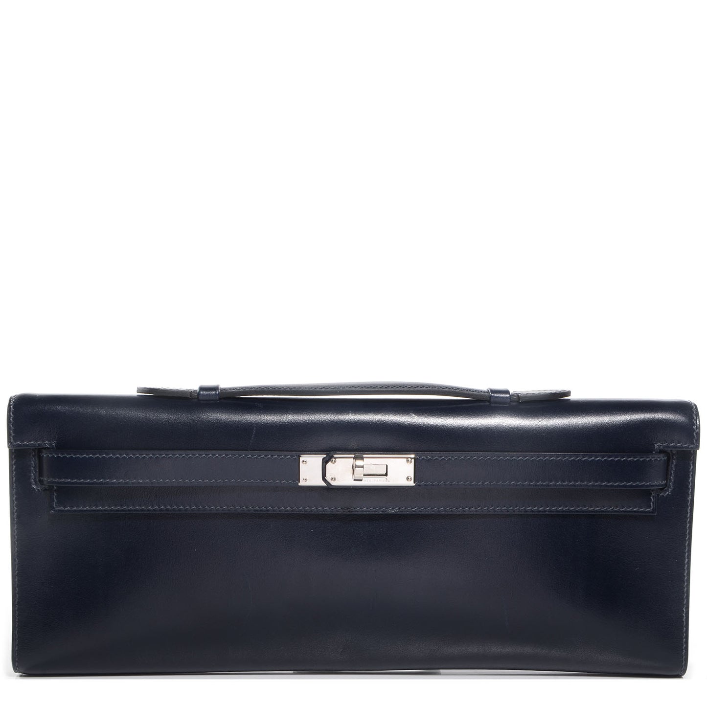 Box Kelly Cut Clutch Pochette Indigo