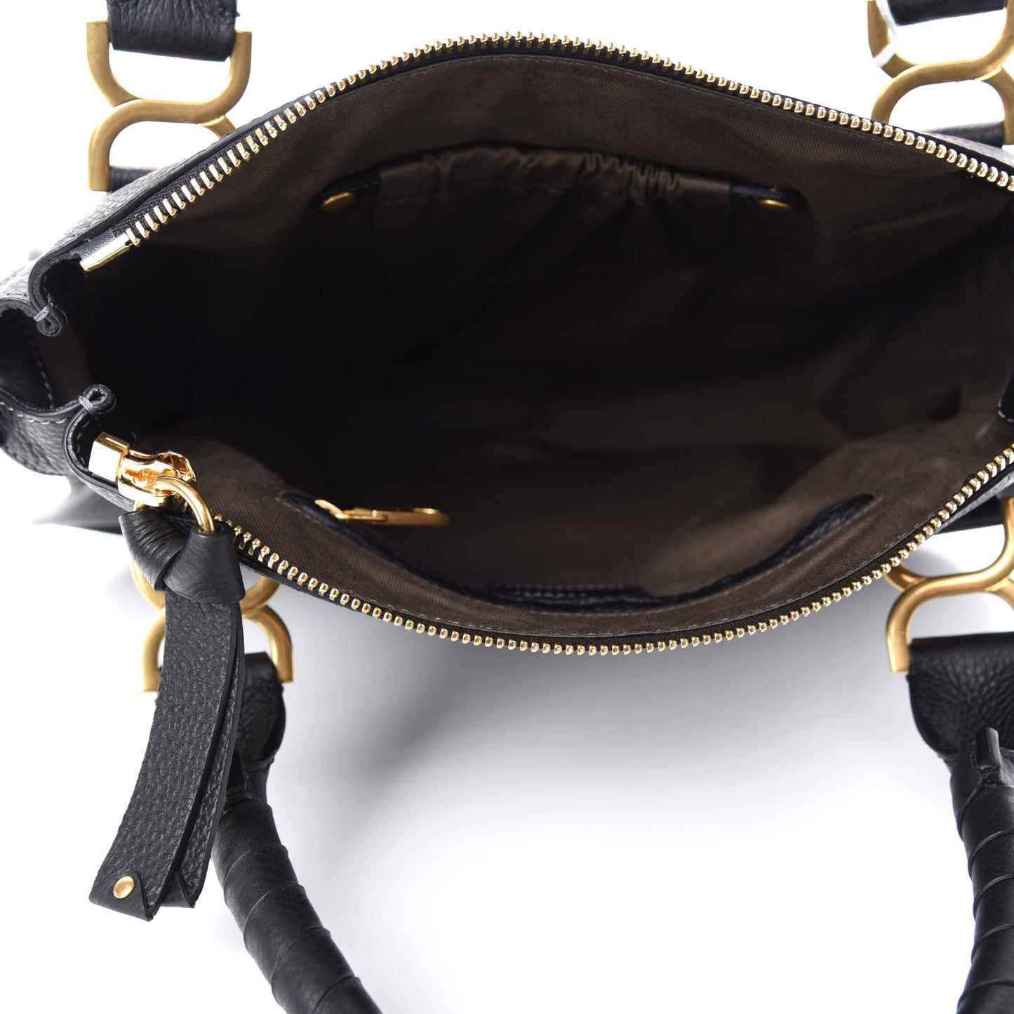 Calfskin Medium Marcie Satchel Black
