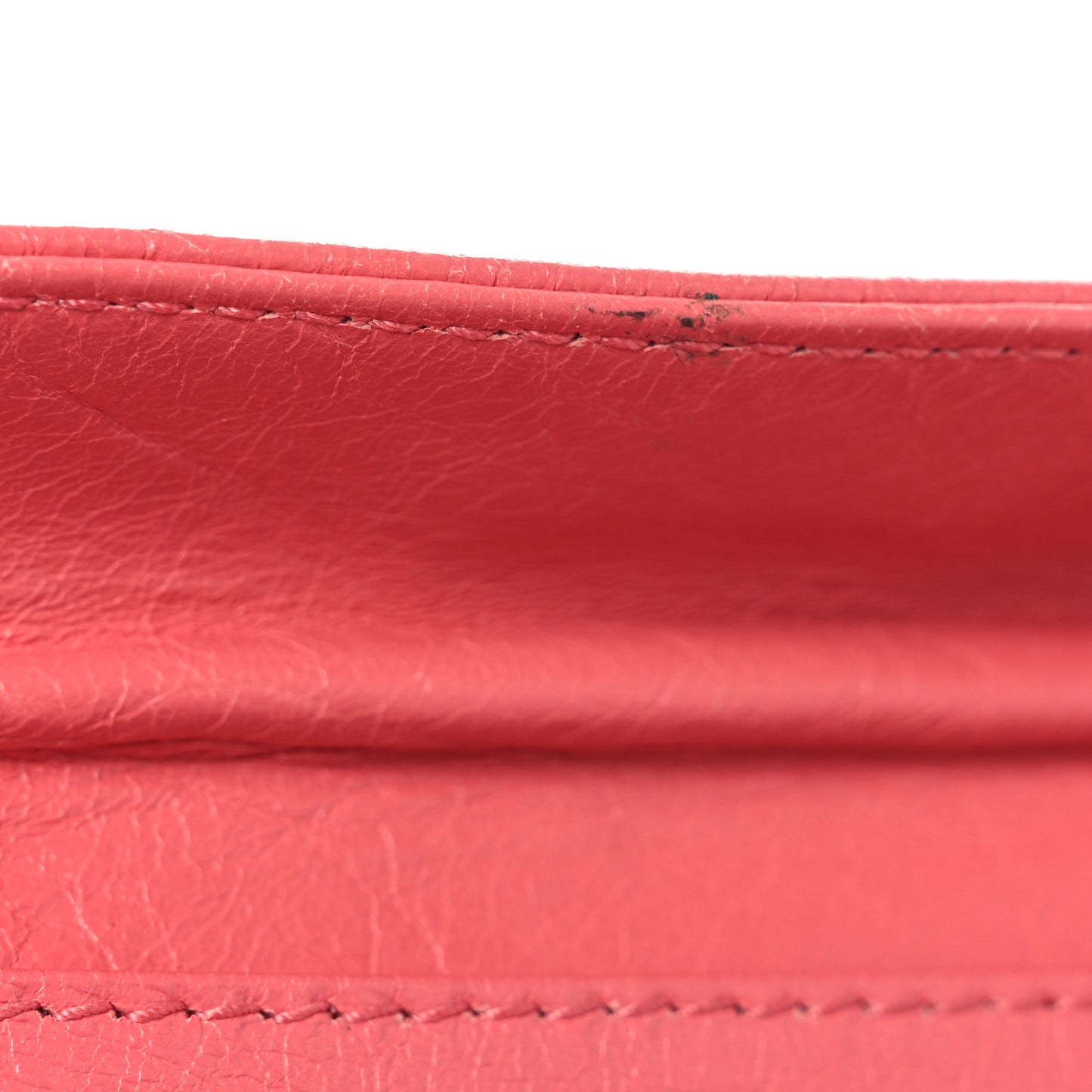 Agneau Classic Hardware Envelope Strap Clutch Rose Jaipur