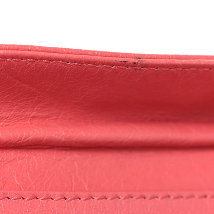 Balenciaga Agneau Classic Hardware Envelope Strap Clutch Rose Jaipur 14 of 17